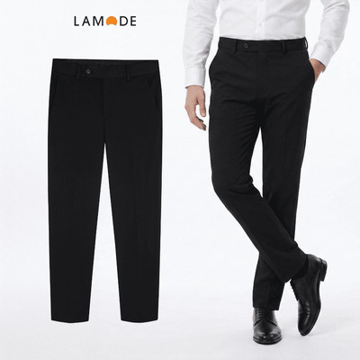 Quần Âu Nam Lamode Công Sở dáng Slim Fit Polyester Visco Spandex LTR0060S0