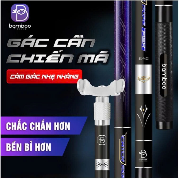 Gác Cần Câu Bamboo Chiến Mã Chất Liệu Cao Cấp Siêu Bền