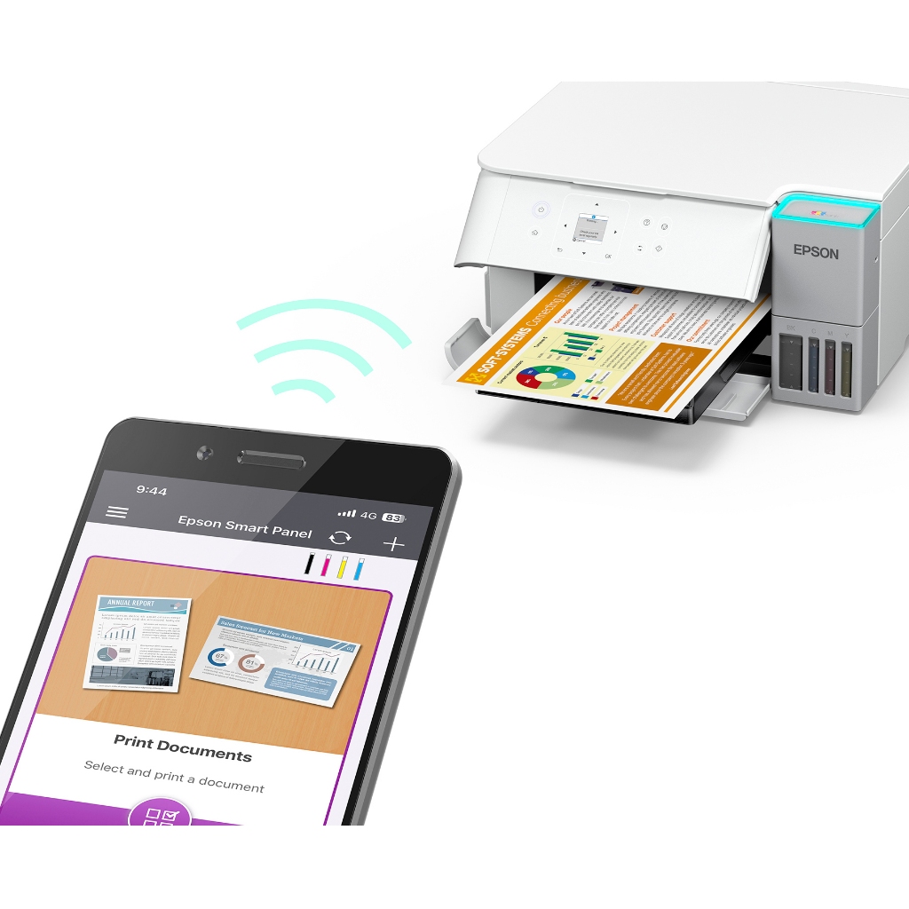 Máy In Phun Màu Đa Chức Năng Epson EcoTank L4366 In Qua Wi-Fi và Hai Mặt Tự Động (Bao Gồm Bộ Mực Chính Hãng Đi Kèm) | BigBuy360 - bigbuy360.vn