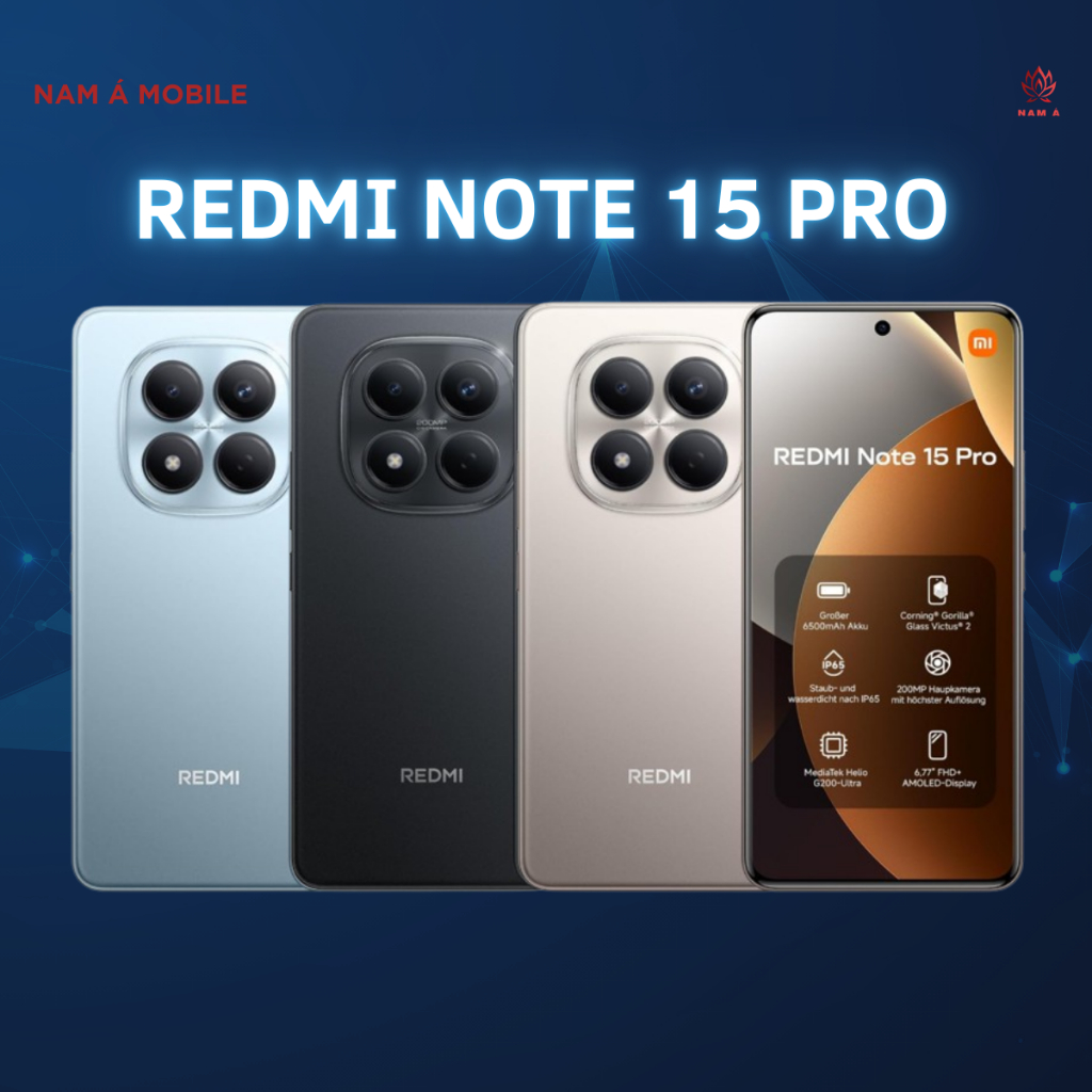 Điện Thoai Xiaomi Redmi Note 15 Pro 8GB/256GB Chính Hãng Giá Rẻ