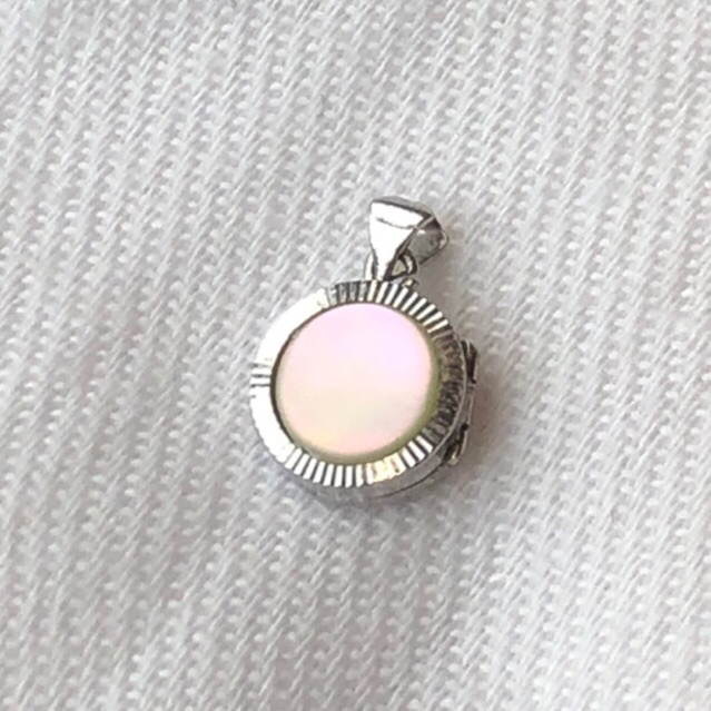 Mặt vòng cổ locket tròn khảm xà cừ