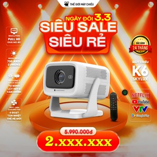 ( NEW 2026 ) Máy Chiếu Xem Phim K6 SKYLUX  Mini FULL HDMini FULL HD 750 ANSI