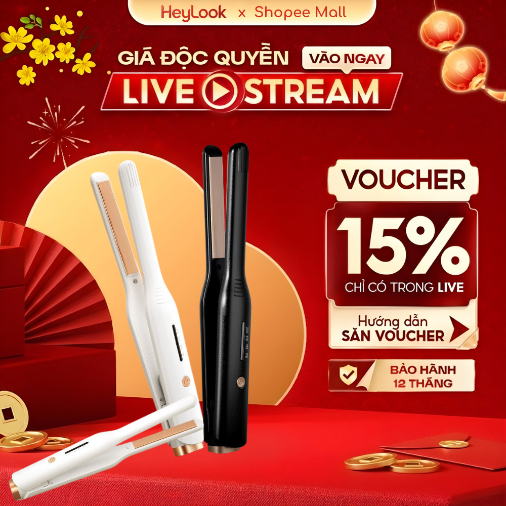 Máy Uốn Tóc Nam GODWELL, Máy Ép Side Tạo Kiểu Tóc Cho Nam 2in1, Duỗi Tóc Nam Đa Năng Ion Âm Bảo Vệ Tóc