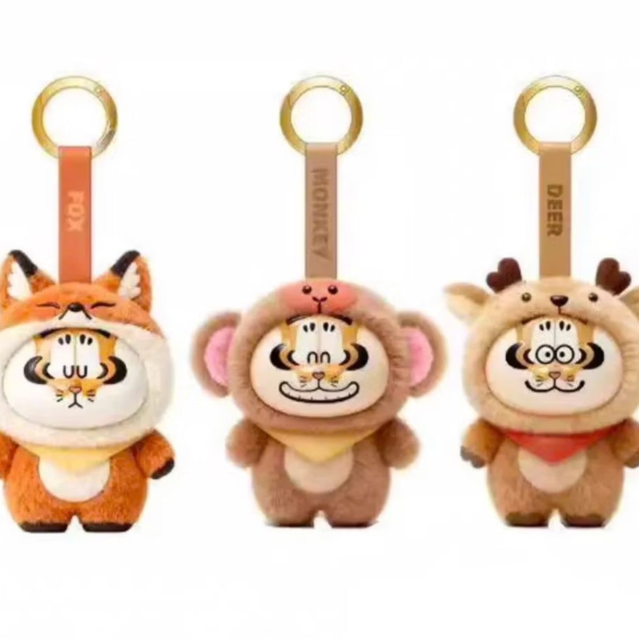 [Blind Box - Sẵn - Hỏa Tốc ] Gấu Bông Hổ Mập - Animal  Plush Keychain 🌼Blind Box Nhà Đông Đông🌼