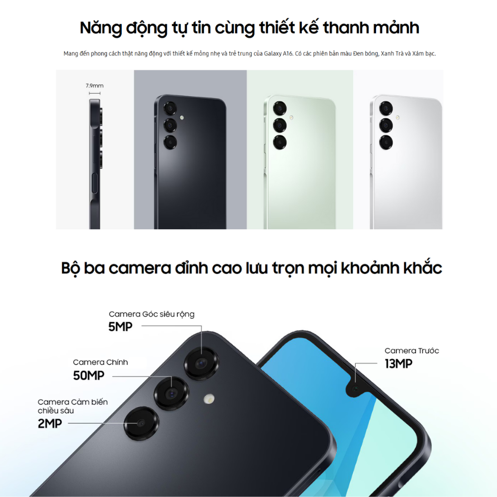(Nguyên Seal) Điện thoại Samsung Galaxy A16 4G (4GB + 128GB) - Hàng Chính Hãng Bảo Hành 12 Tháng | BigBuy360 - bigbuy360.vn