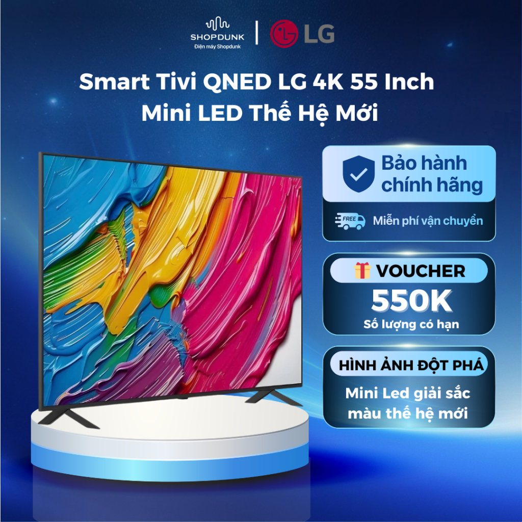 Smart QNED Tivi LG 4K 55 inch 55QNED80ASA