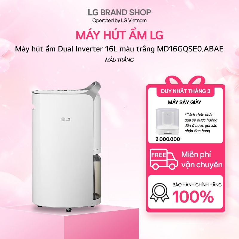 [Chỉ giao Miền Bắc] MD16GQSE0.ABAE - Máy hút ẩm Dual Inverter 16L màu trắng MD16GQSE0.ABAE