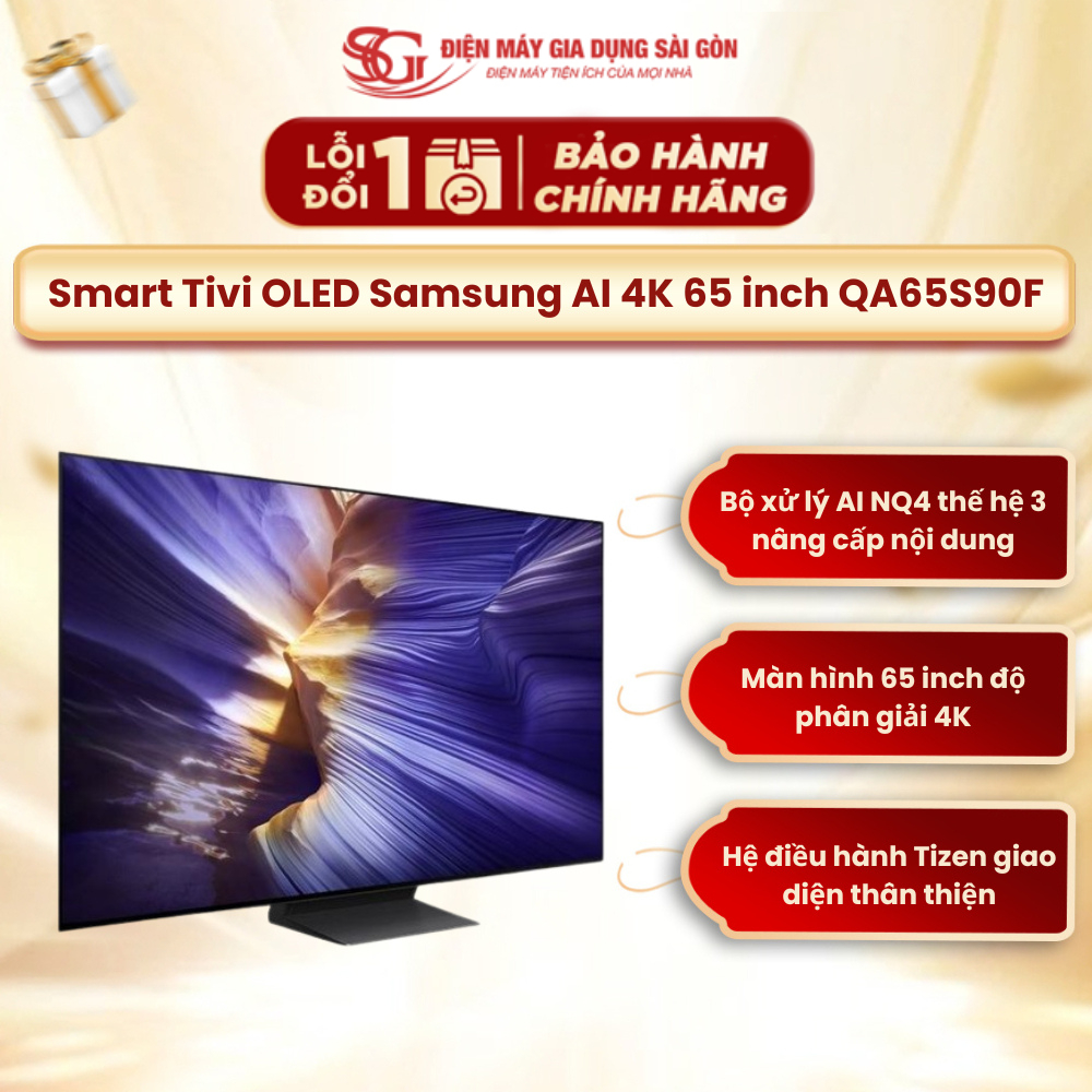 [2025] Smart Tivi OLED Samsung AI 4K 65 inch QA65S90F - HÀNG MỚI CHÍNH HÃNG