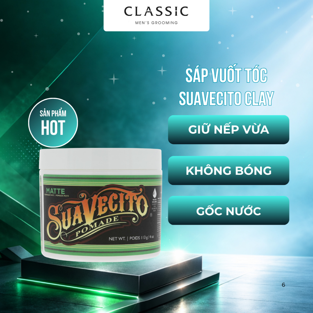 Sáp Vuốt Tóc Suavecito Matte Pomade 113gr