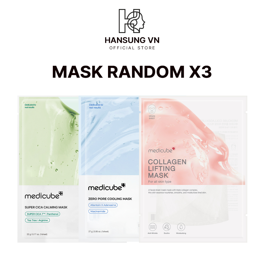 [QUÀ TẶNG KHÔNG BÁN] SET 3 MẶT NẠ RANDOM