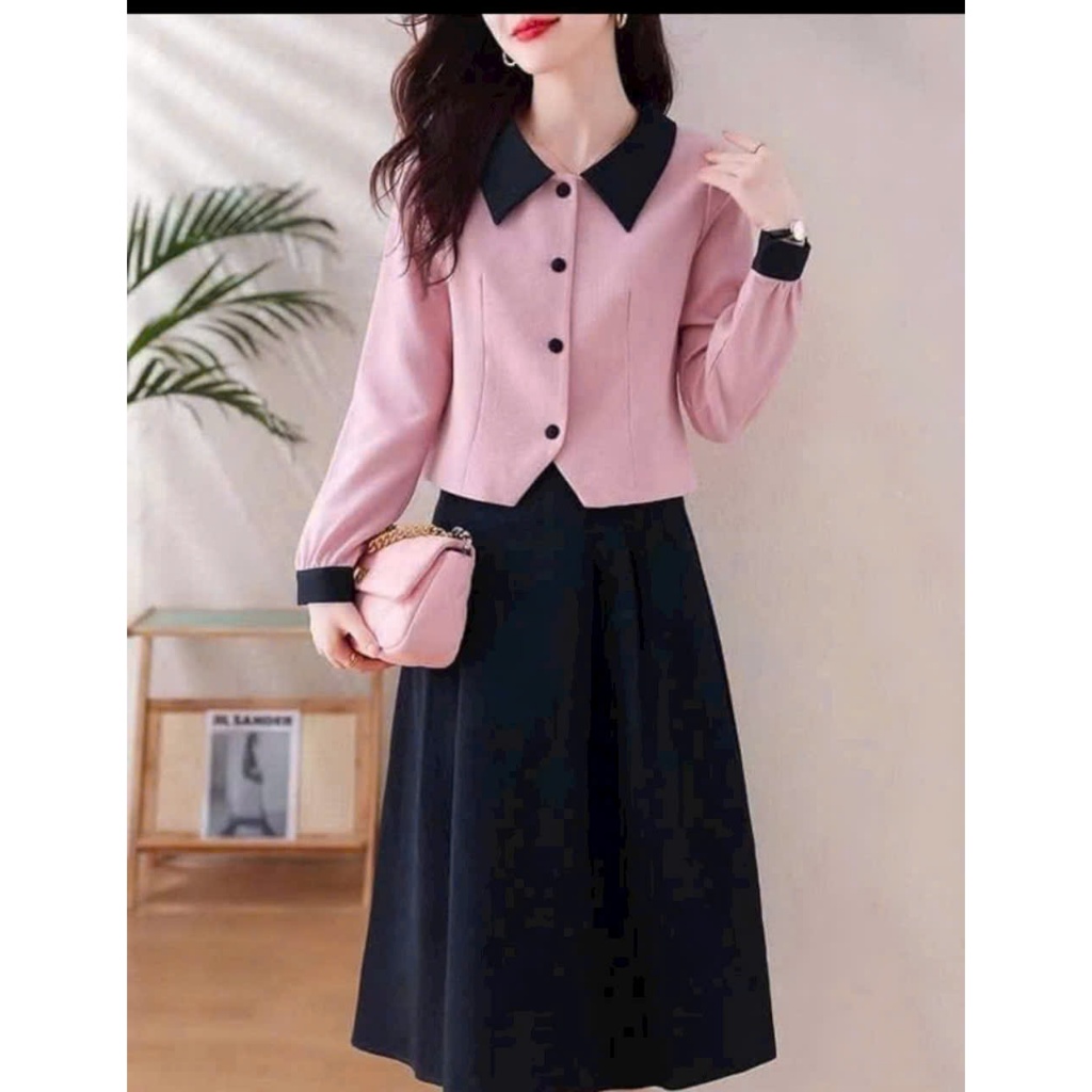 ÁO KIỂU B33 PHỐI VIỀN XIN XẮN