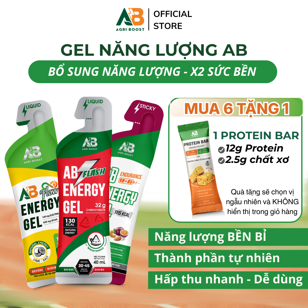 Thức Uống Gel AB Năng Lượng Tức Thì Cho Người Chơi Thể Thao Gel Dạng Lỏng Dễ Hấp Thu AB NUTRITION