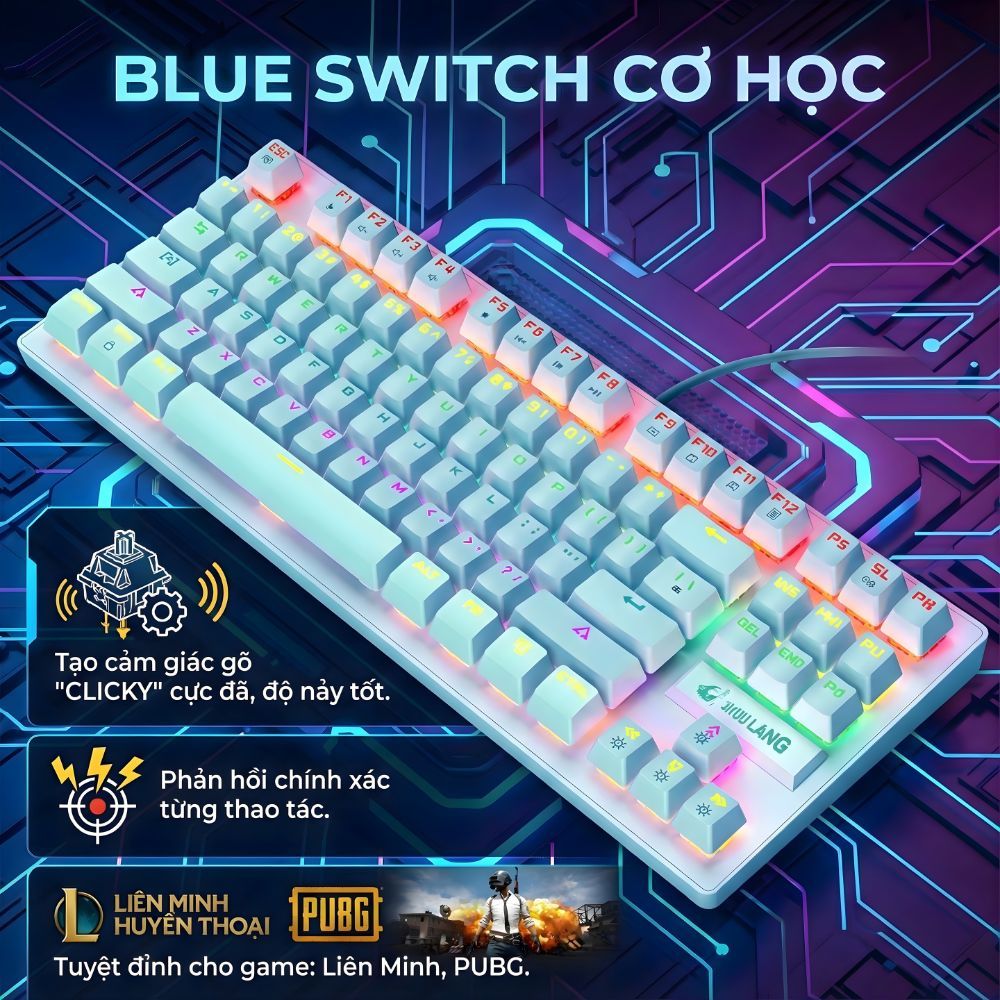 Bàn Phím Cơ Máy Tính Crack K2 PRO Led RGB 10 Chế Độ Khác Nhau, Chơi Game Dùng Văn Phòng Cực Đã | BigBuy360 - bigbuy360.vn