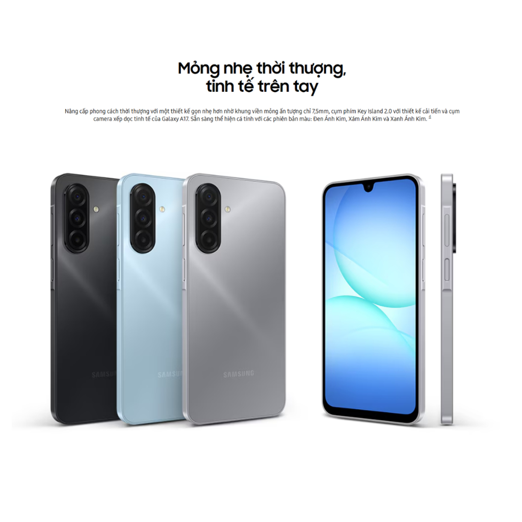 (Nguyên Seal) Điện thoại Samsung Galaxy A17 4G (8GB + 128GB) - Hàng Chính Hãng Bảo Hành 12 Tháng | BigBuy360 - bigbuy360.vn