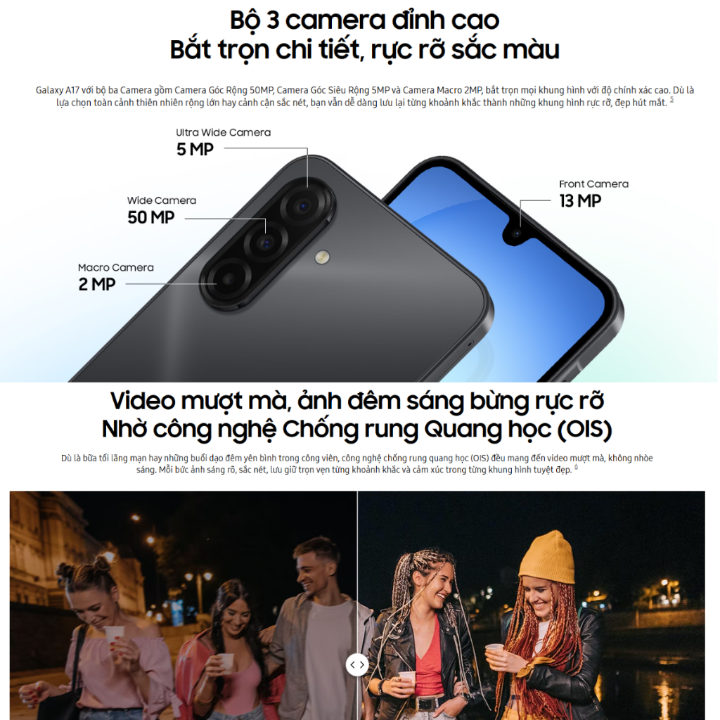 (Nguyên Seal) Điện thoại Samsung Galaxy A17 4G (8GB + 128GB) - Hàng Chính Hãng Bảo Hành 12 Tháng | BigBuy360 - bigbuy360.vn