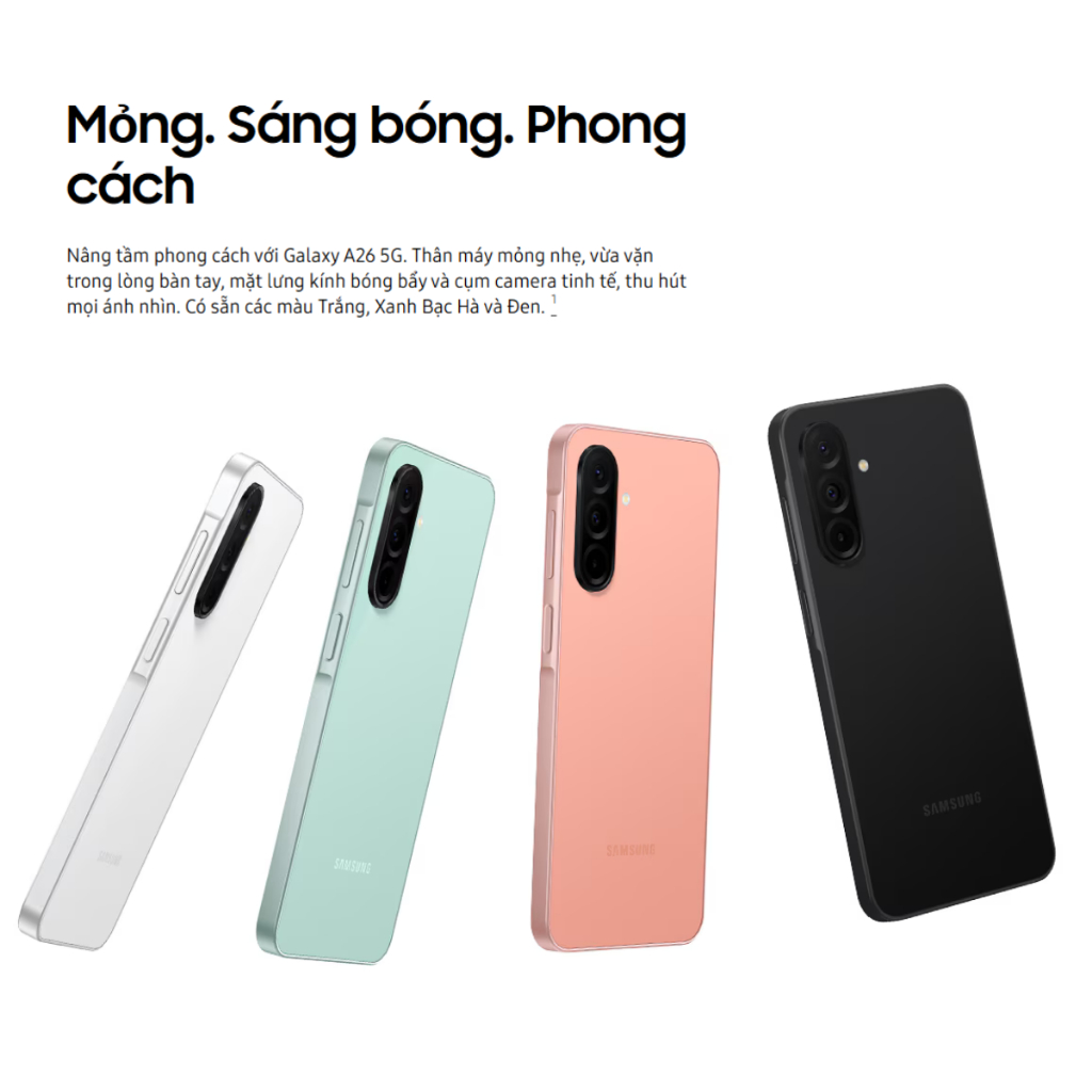 (KÍCH T1) Điện thoại Samsung Galaxy A26 5G (8GB + 128GB) - Hàng Chính Hãng Bảo Hành 12 Tháng | BigBuy360 - bigbuy360.vn