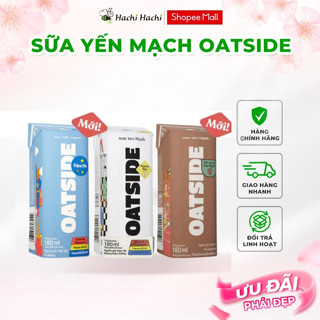 Sữa yến mạch vị nguyên bản, đậm đà, socola OATSIDE 115ml/180ml/200ml - Hachi Hachi Japan Shop