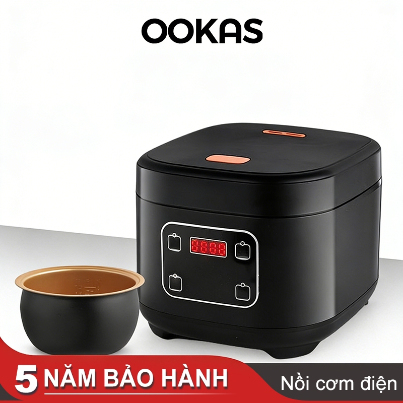 OOKAS Nồi cơm điện 6L nồi cơm điện đa năng mini đa năng dung tích nồi cơm điện tử nồi cơm điện nhỏ