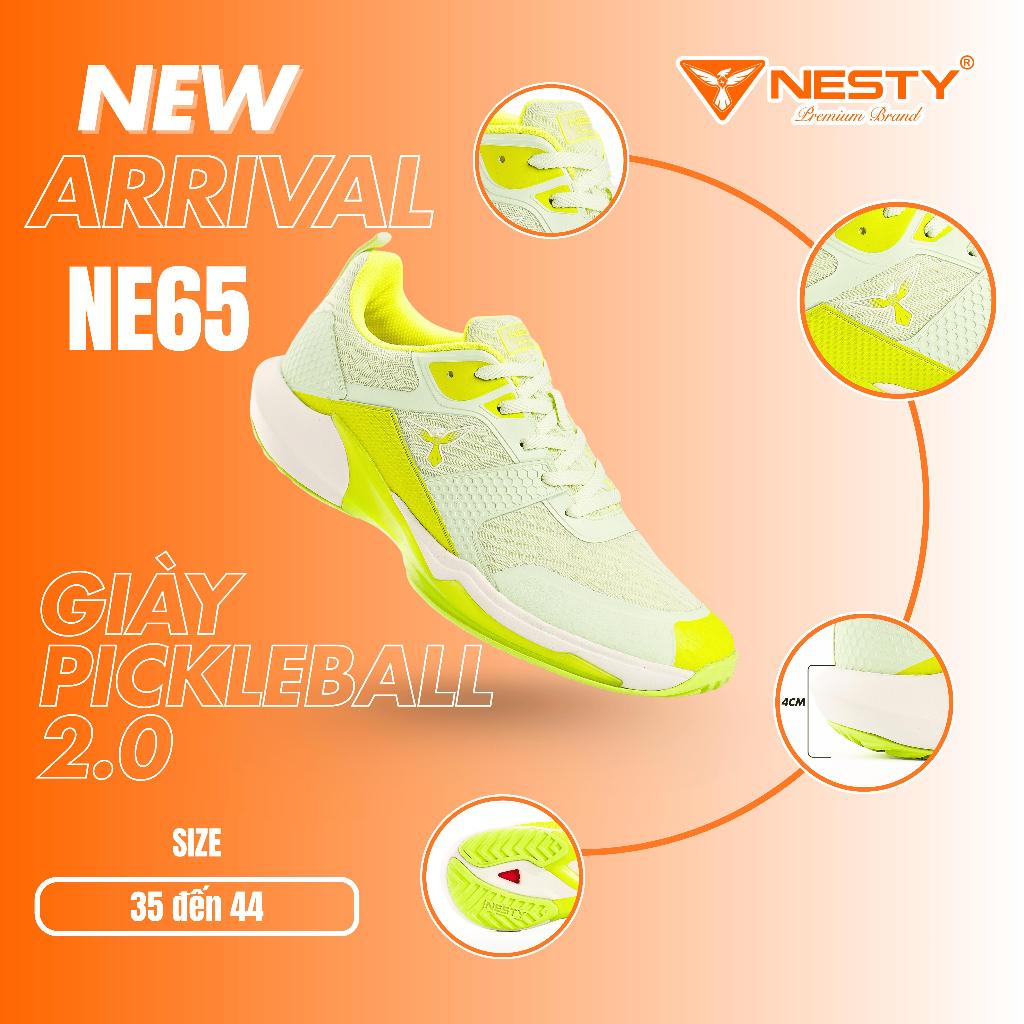 [NE65] Giày Pickleball NESTY – Êm Nhẹ, Bám Sân Tốt, Thoáng Khí