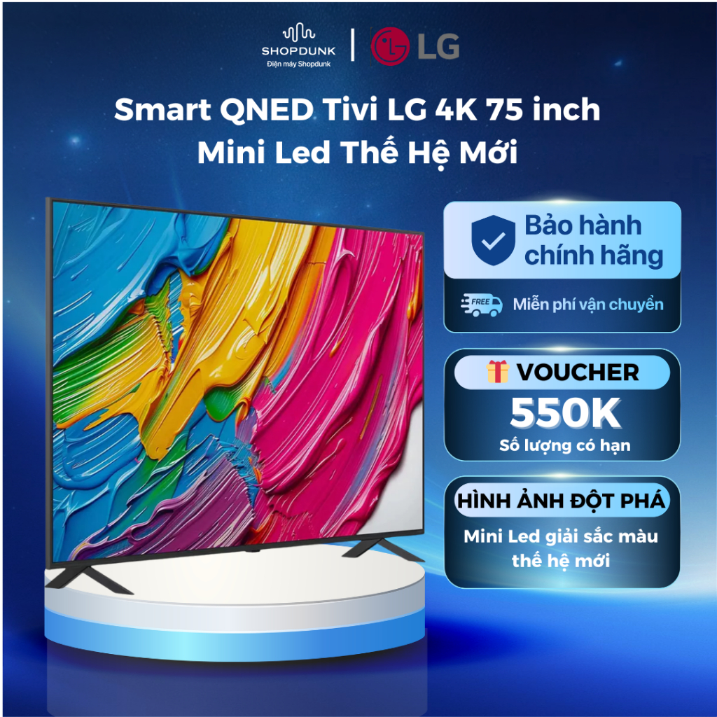 Smart QNED Tivi LG 4K 75 inch 75QNED80ASA