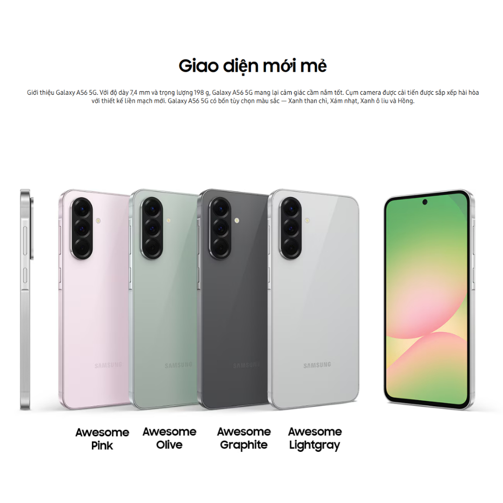 (Nguyên Seal) Điện thoại Samsung Galaxy A56 5G (8GB + 128GB) - Hàng Chính Hãng Bảo Hành 12 Tháng | BigBuy360 - bigbuy360.vn