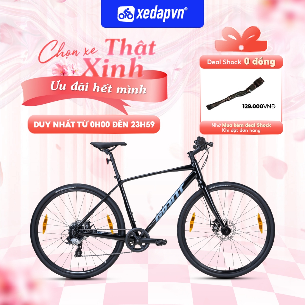 Xe Đạp Đường Phố GIANT Escape 4 Disc – Khung Nhôm, Bánh 700C, Phanh Đĩa, 8 Tốc Độ, Phù Hợp Người Cao