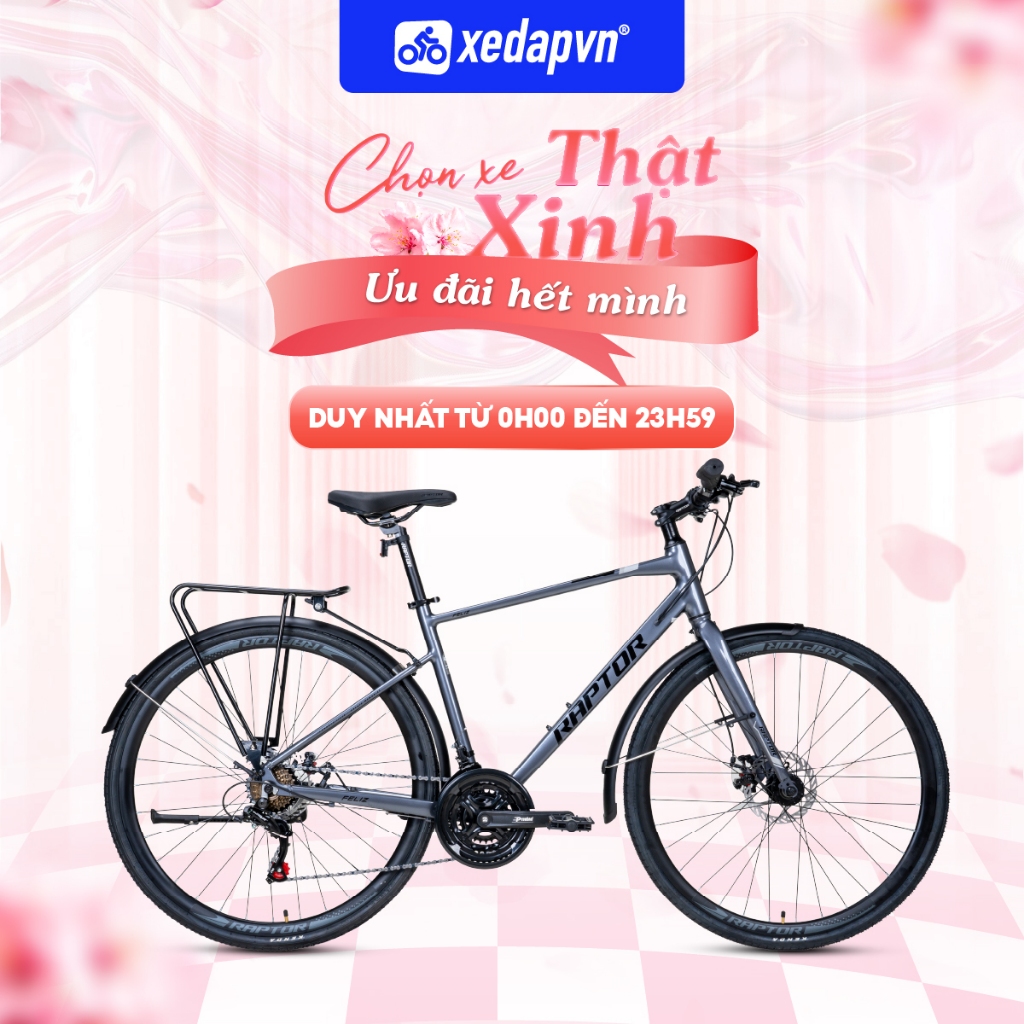 Xe Đạp Touring RAPTOR FELIZ 2B – Bánh 700C, 21 Tốc Độ – Cho Người Cao 1m55–1m75 – Thiết Kế Đô Thị, P