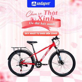 Xe Đạp Touring RAPTOR Rally – Bánh 24/26/27.5", Phanh Đĩa, 21 Tốc Độ – Phù Hợp Người Cao 1m35–1m75 | xedapvn