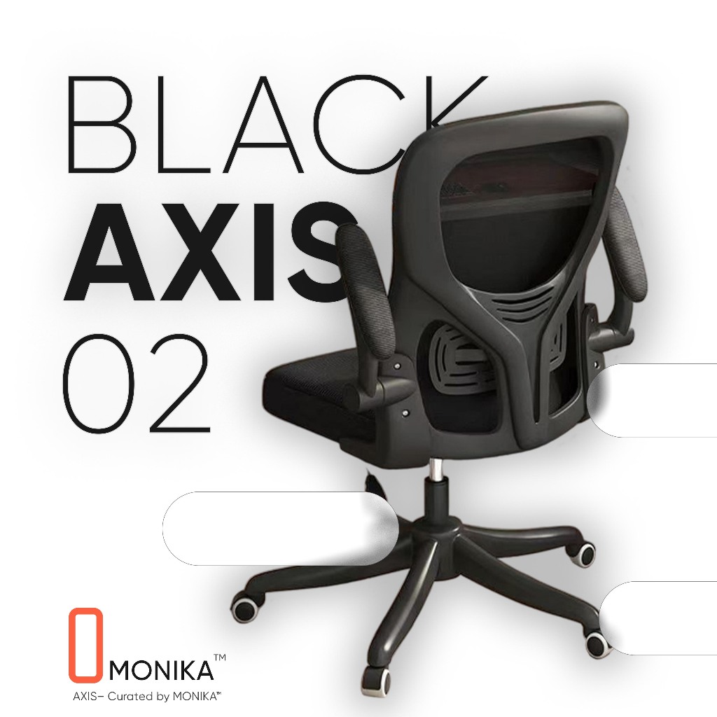 Ghế Công Thái Học MONIKA AXIS | Tựa Đầu 3D, Tay Vịn Gập 90 Độ | Chống Đau Lưng | Ghế Văn Phòng