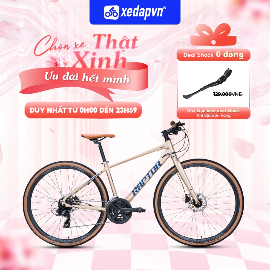 Xe Đạp Touring RAPTOR SKY – Bánh 700C, Shimano 24 Tốc Độ, Phù Hợp Người Cao 1m60–1m80 – Nhẹ, Linh Ho