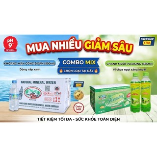 [GIÁ SỈ] Nước Khoáng Quang Hanh - Khoáng Mặn 500ml/ Chanh Muối 355ml - Hỗ Trợ Tiêu Hóa, Bù Nước