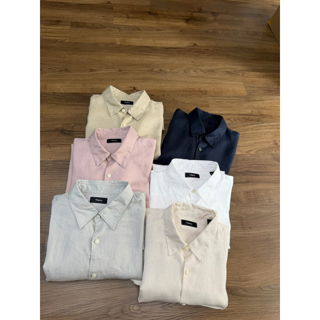 [ Hàng dư chuẩn hãng ] Sơ mi linen Nam hiệu Theory made in vietnam
