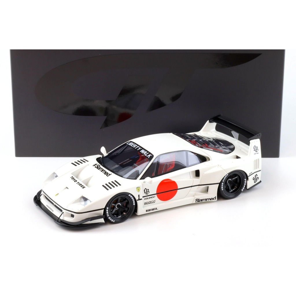 Mô hình xe cao cấp Ferrari F40 LB WORKS LBWK Liberty Walk White 2023 tỉ lệ 1:18 GT Spirit GT470