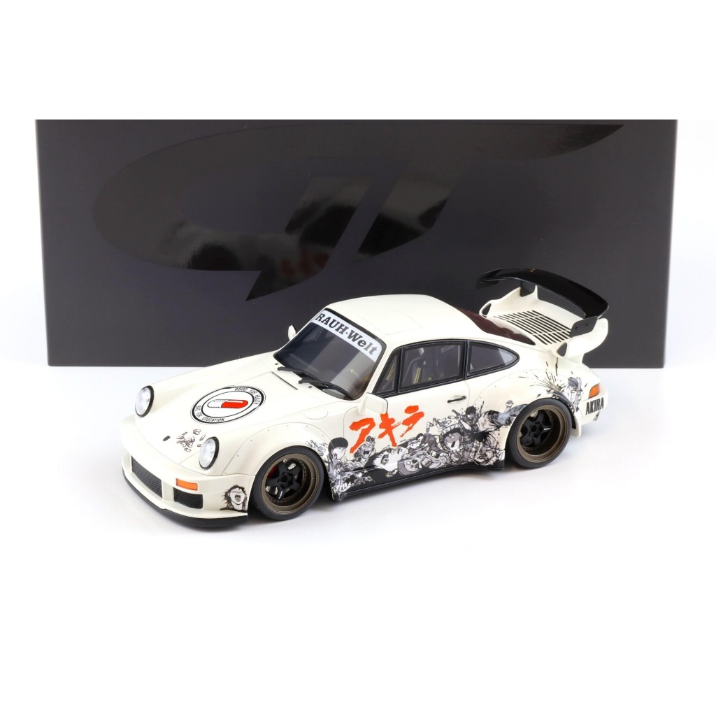 Mô hình xe cao cấp Porsche 911 RWB Rauh-Welt Akira 2024 Glacier white tỉ lệ 1:18 GT Spirit GT508