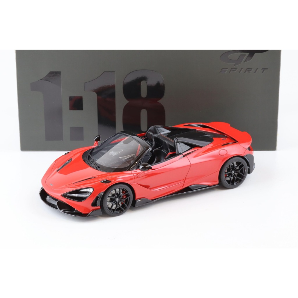 Mô hình xe cao cấp McLaren 765LT Spider Vermillon Red tỉ lệ 1:18 GT Spirit GT420