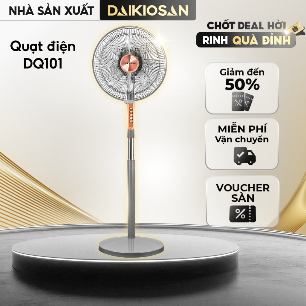 Quạt Điện Daikiosan DQ101 Cánh Quạt 16 inch - Hàng chính hãng