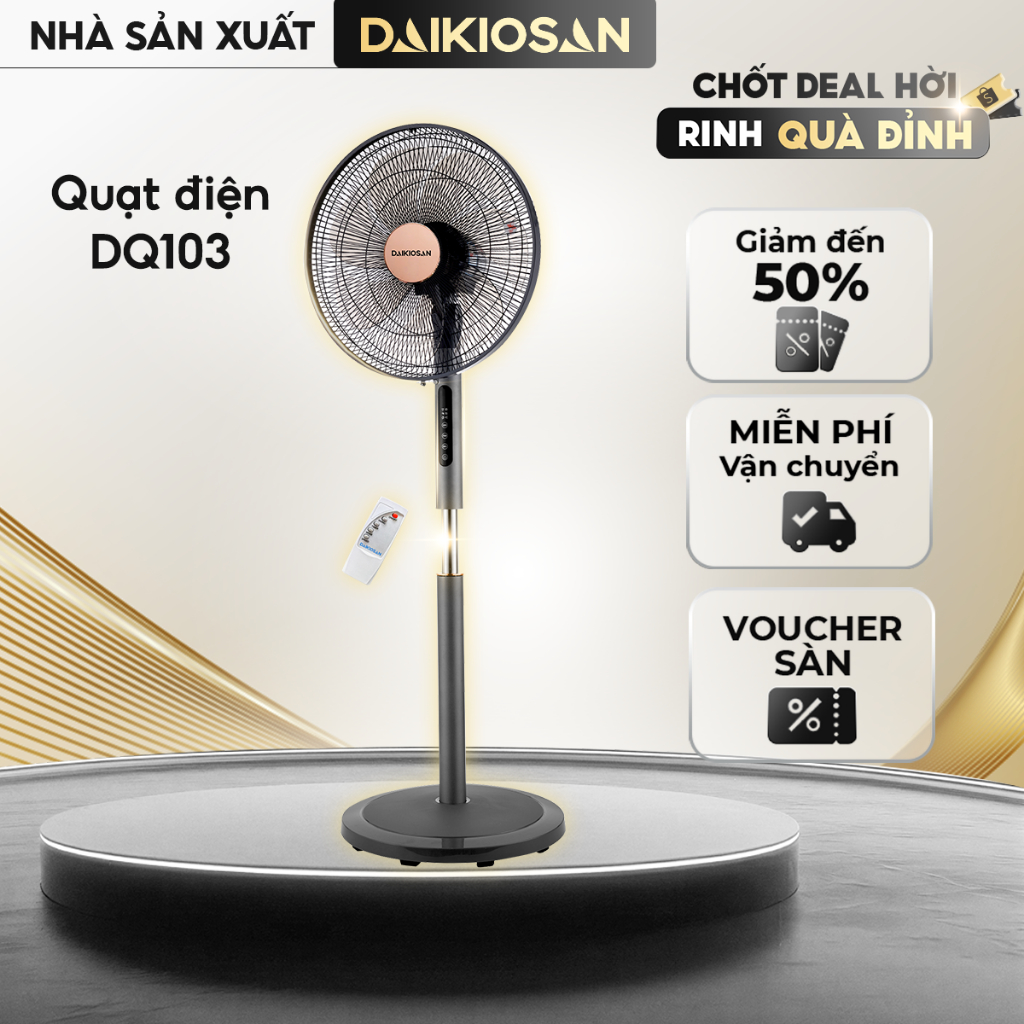 Quạt Điện Daikiosan DQ103 Cánh Quạt 16 inch - Hàng chính hãng