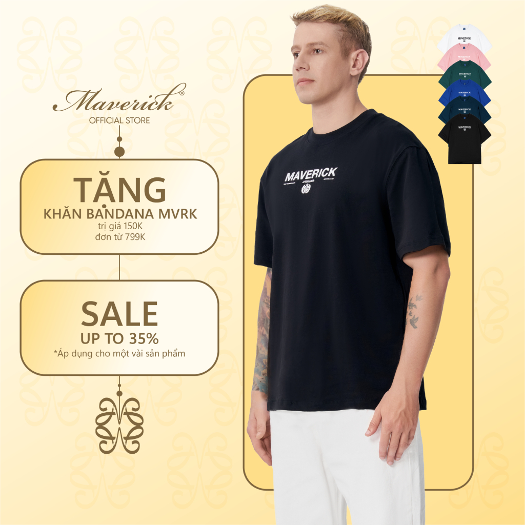 Áo thun MVRK Founders'Club Edition One Unisex Form Oversized 250 GSM 100% Cotton Style Basic