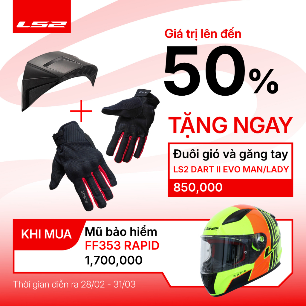 [Hàng Chính Hãng] Mũ Bảo Hiểm Fullface LS2 FF353 Rapid II ECE22.06 (Màu tem) - Bảo Hành 5 Năm - SPID