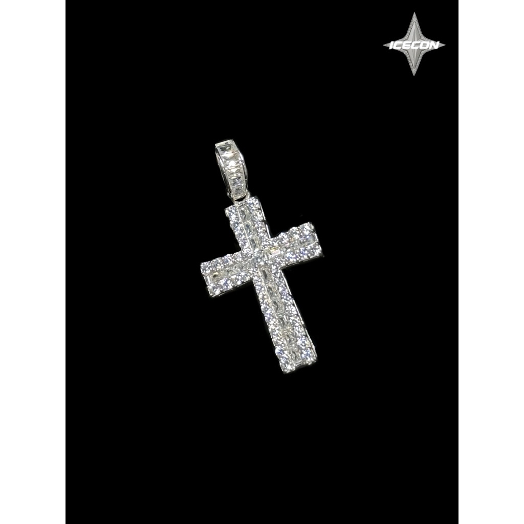 Dây Chuyền Thánh Giá Bạc 925 Mạ Vàng Trắng Icecon