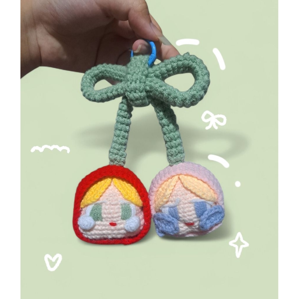 ✨móc khóa len Cherry Crybaby handmade ✨