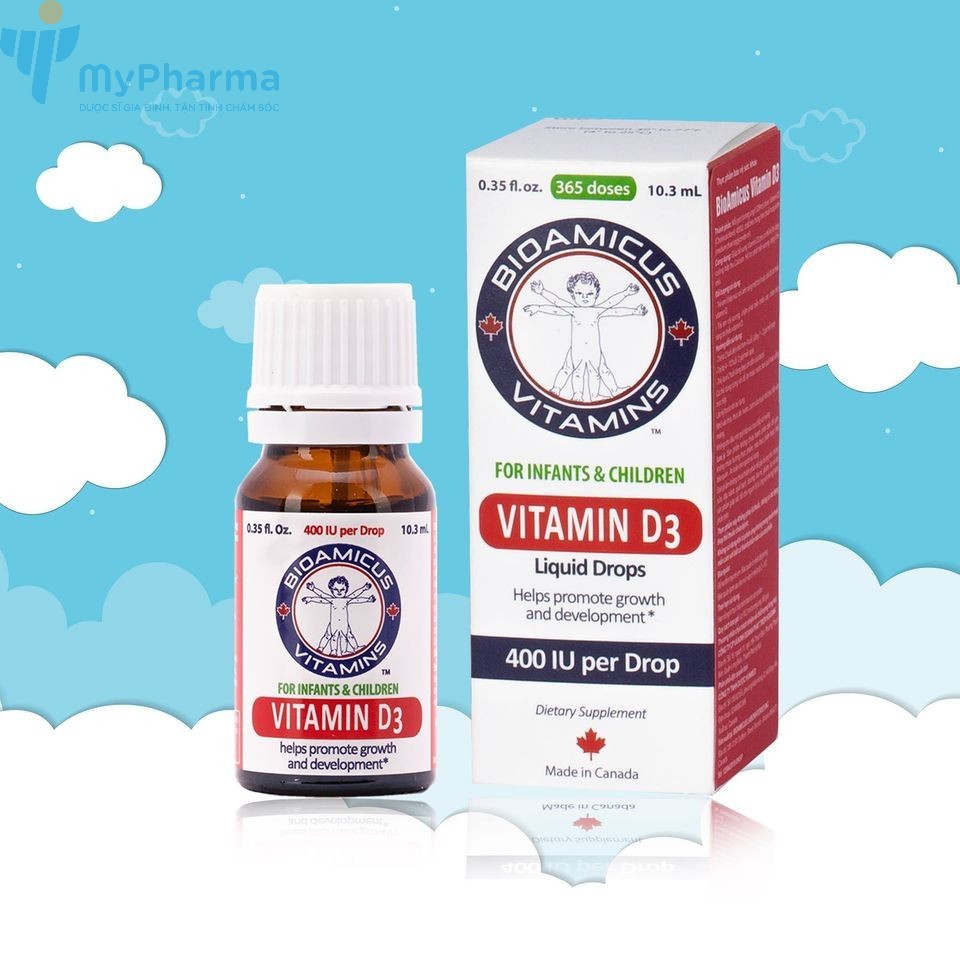 BioAmicus Vitamin D3 - D3 thuần chính hãng Canada