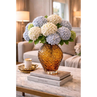 Bình hoa hoả sơn thủy tinh cao cấp Dona Home Decor - nét đẹp Châu Âu sang trọng