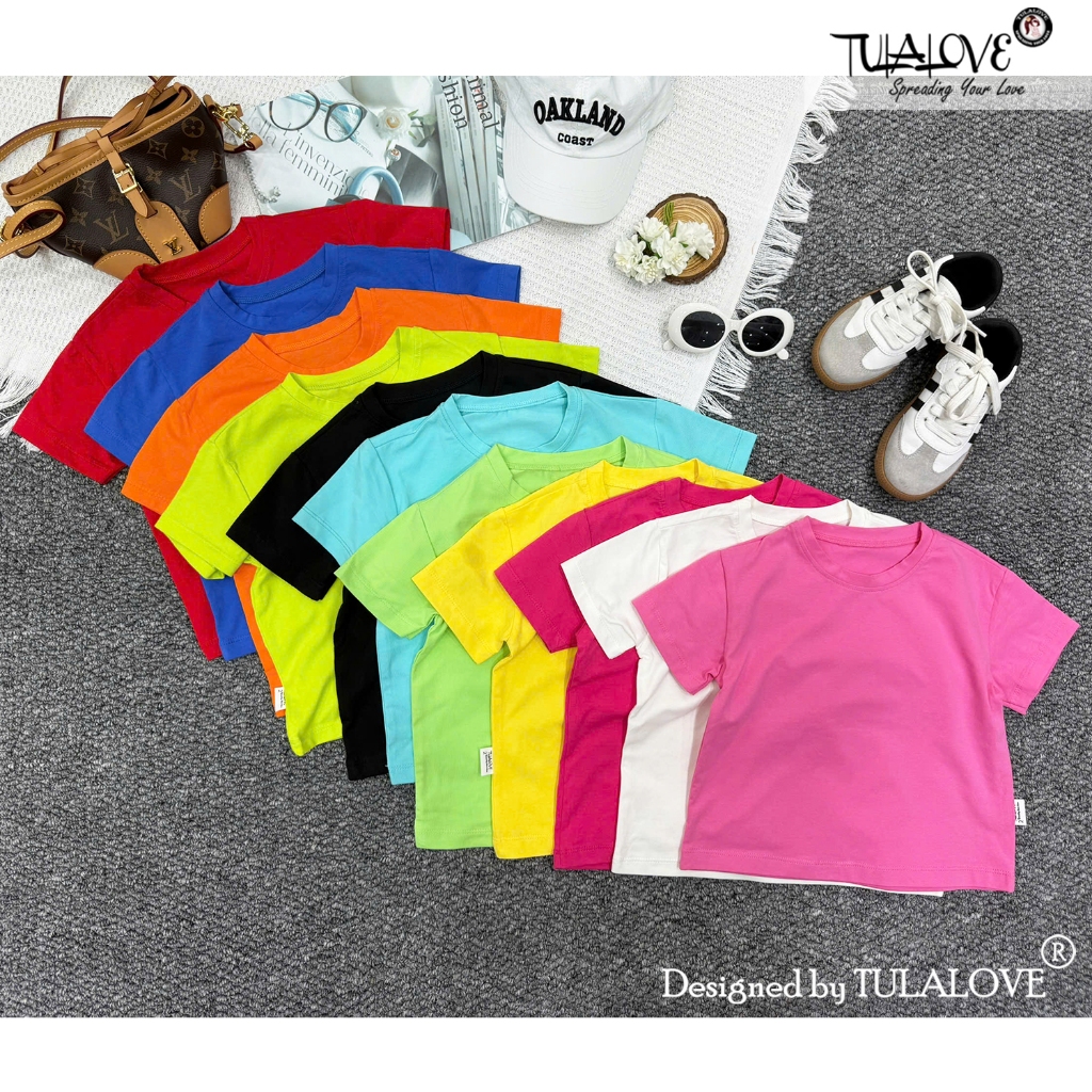 Áo Thun Bé Gái Bé Trai Kiểu Dáng Basic Chất Lượng Cao áo bé gái Tulalove.
