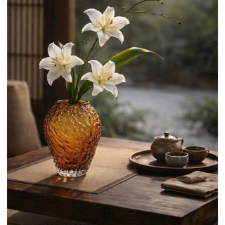 Bình hoa hoả sơn thủy tinh cao cấp Dona Home Decor - nét đẹp Châu Âu sang trọng