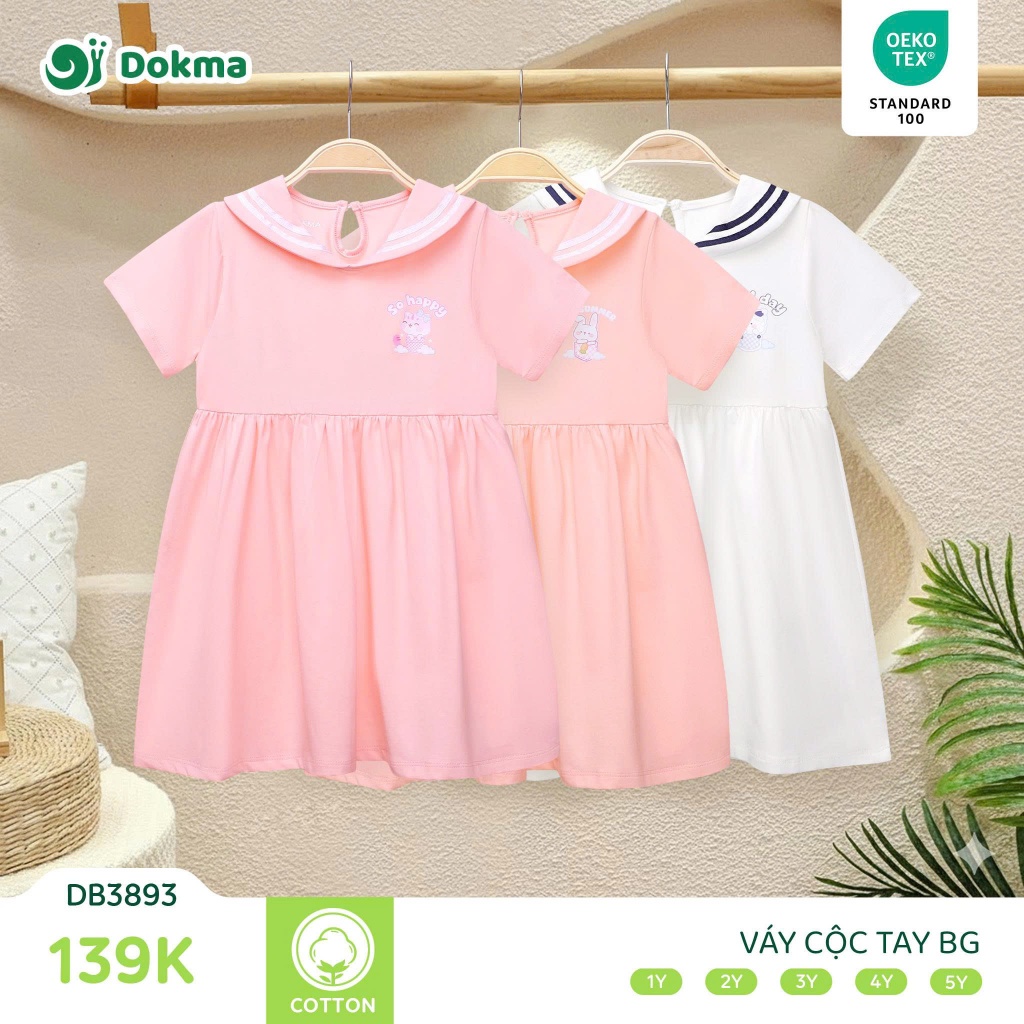 Váy bé gái Dokma DB1375 - DB3893 (8-19kg)