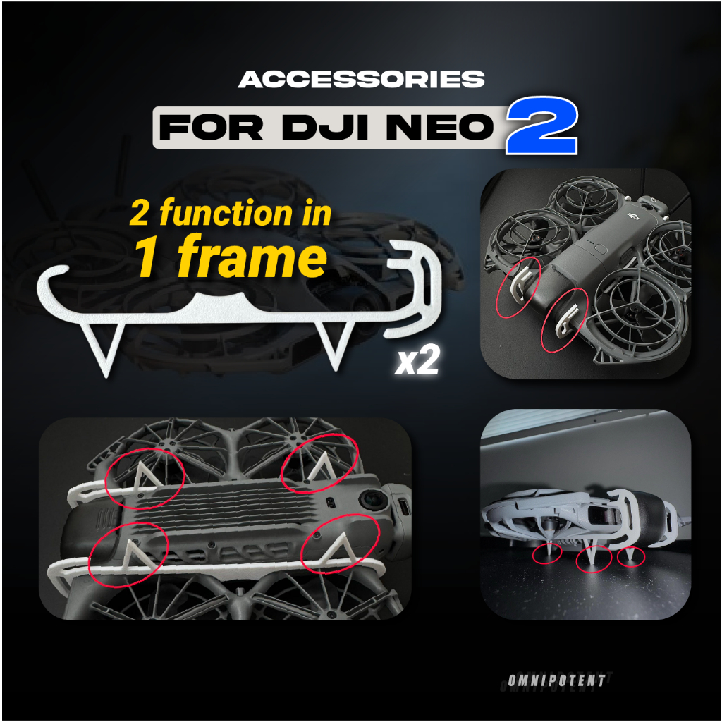 Phụ kiện siêu nhẹ cho DJI NEO 2 ( Bảo vệ camera / anten / Che Bụi ) [ Chính Hãng Omnipotent ]