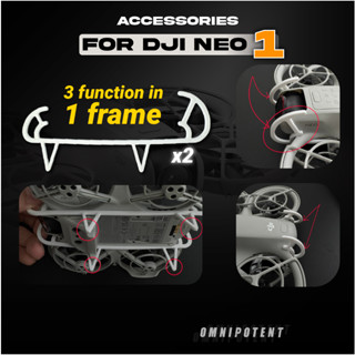 Khung bảo vệ siêu nhẹ 3in1 cho DJI NEO 1 ( Bảo vệ camera / Chân hạ cánh chống trầy / Bảo vệ Phía Sau ) [ Omnipotent ]