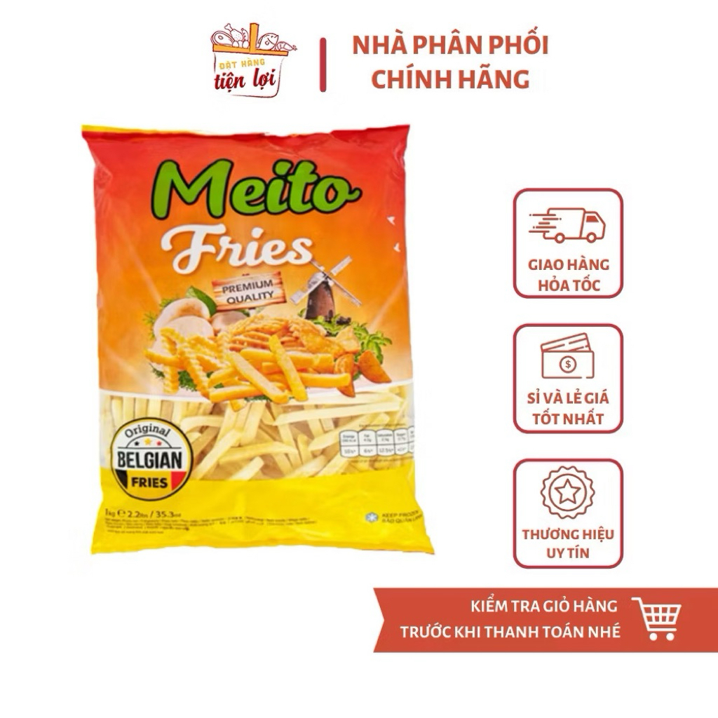 Khoai Tây Meito sợi 7mm-gói 1kg