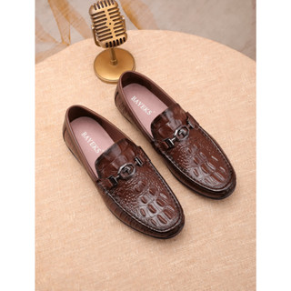 Giày lười nam da bò cao cấp - đế cao su non đi rất mềm và êm chân , giá gốc tại xưởng đế khâu 2 lớp ( da bò nguyên tấm )